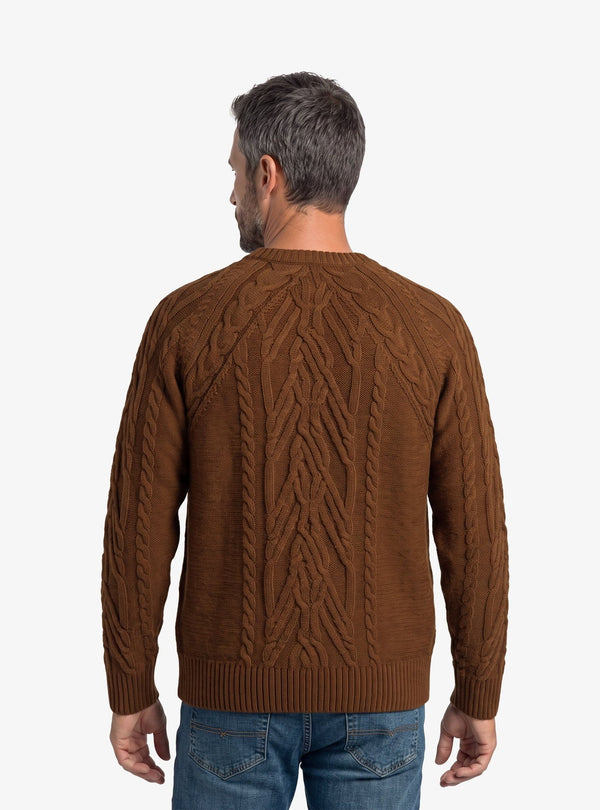 Maglia Girocollo Treccia Uomo in Misto Lana - Fusaro Antonio dal 1893 - Fusaro Antonio