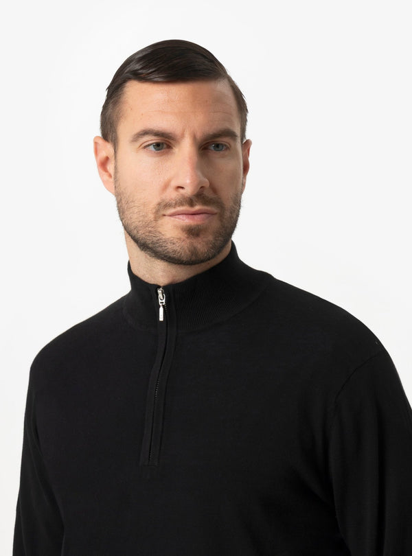 Maglia Mezza Zip Uomo in Cotone - Fusaro Antonio dal 1893 - Fusaro Antonio