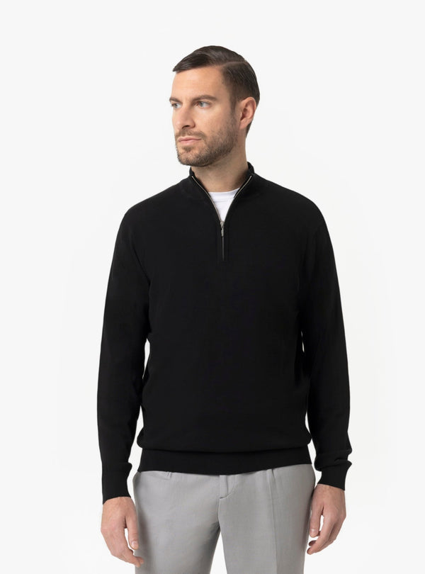 Maglia Mezza Zip Uomo in Cotone - Fusaro Antonio dal 1893 - Fusaro Antonio
