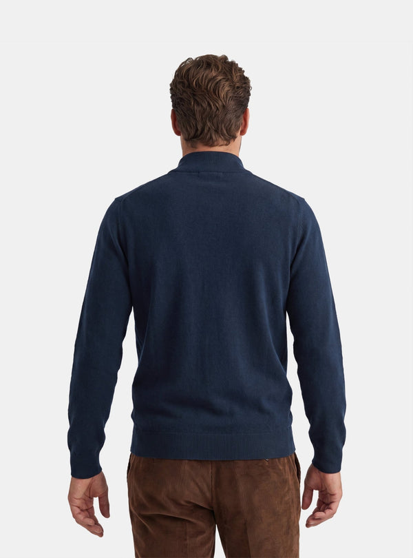 Maglia Mezza Zip Uomo in Misto Cashmere - Fusaro Antonio dal 1893 - Fusaro Antonio