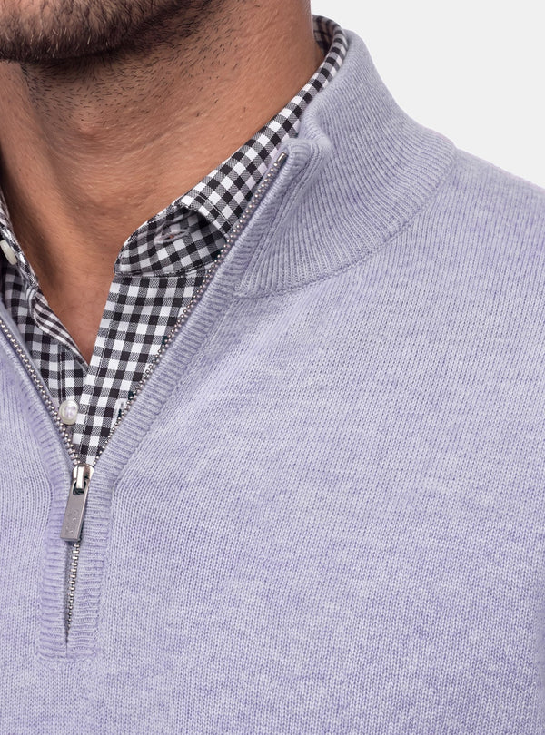 Maglia Mezza Zip Uomo in Misto Cashmere - Fusaro Antonio dal 1893 - Fusaro Antonio