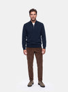 Maglia Mezza Zip Uomo in Misto Cashmere - Fusaro Antonio dal 1893 - Fusaro Antonio