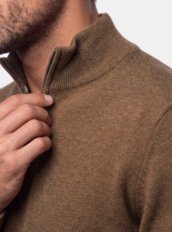Maglia Mezza Zip Uomo in Misto Cashmere - Fusaro Antonio dal 1893 - Fusaro Antonio