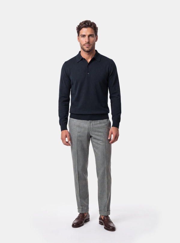 Maglia Polo Uomo in Lana e Cashmere - Fusaro Antonio dal 1893 - Fusaro Antonio