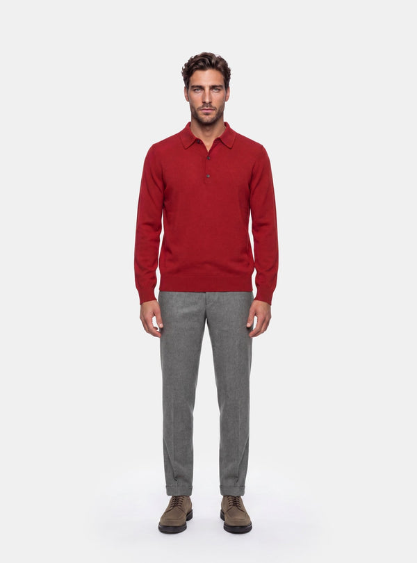 Maglia Polo Uomo in Lana e Cashmere - Fusaro Antonio dal 1893 - Fusaro Antonio
