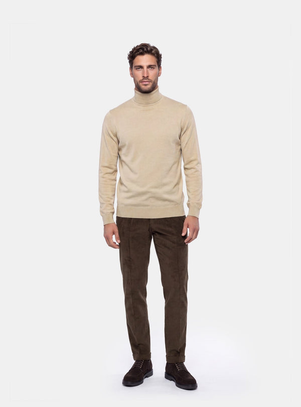 Maglione Uomo Collo Alto in Lana Merinos - Fusaro Antonio dal 1893 - Fusaro Antonio