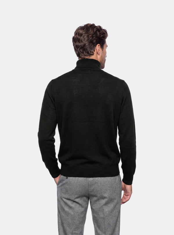 Maglione Uomo Collo Alto in Lana Merinos - Fusaro Antonio dal 1893 - Fusaro Antonio