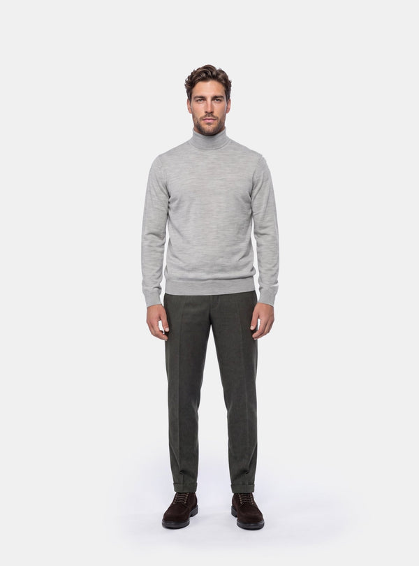 Maglione Uomo Collo Alto in Lana Merinos - Fusaro Antonio dal 1893 - Fusaro Antonio