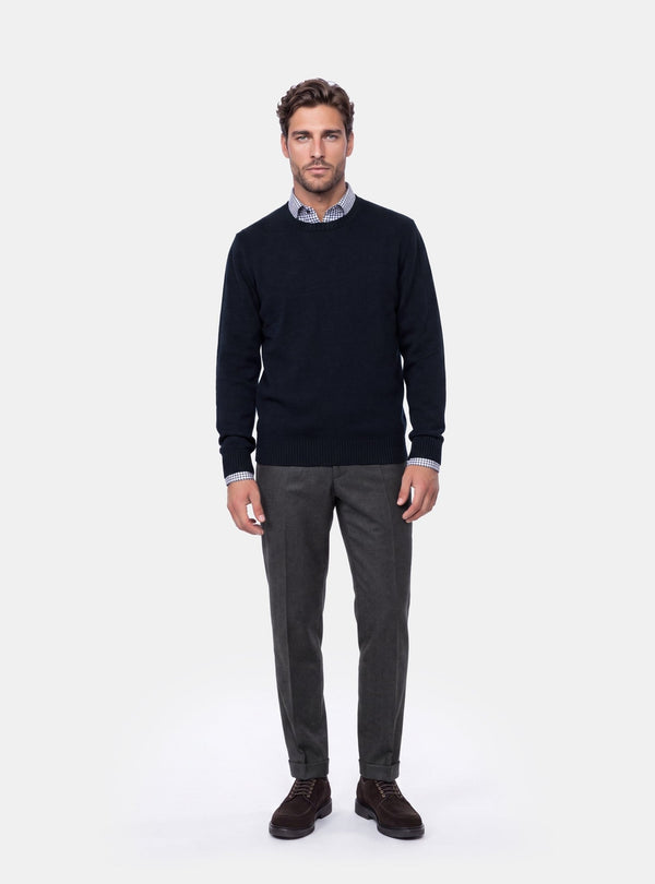 Maglione Uomo Girocollo in Lana e Cashmere - Fusaro Antonio dal 1893 - Fusaro Antonio