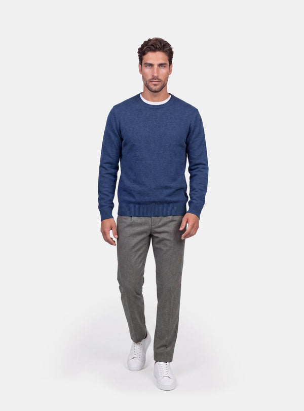 Maglione Uomo Girocollo in Lana e Cashmere - Fusaro Antonio dal 1893 - Fusaro Antonio