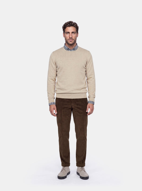 Maglione Uomo Girocollo in Lana Merinos - Fusaro Antonio dal 1893 - Fusaro Antonio