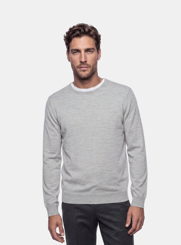 Maglione Uomo Girocollo in Lana Merinos - Fusaro Antonio dal 1893 - Fusaro Antonio