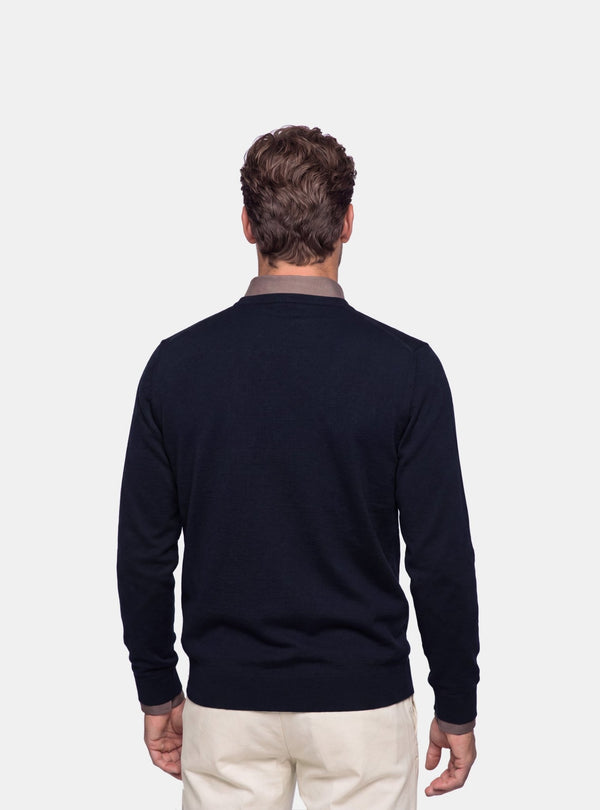 Maglione Uomo Girocollo in Lana Merinos - Fusaro Antonio dal 1893 - Fusaro Antonio
