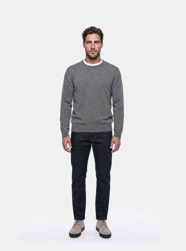 Maglione Uomo Girocollo in Lana Merinos - Fusaro Antonio dal 1893 - Fusaro Antonio