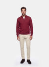 Maglione Uomo Mezza Zip in Lana Merinos - Fusaro Antonio dal 1893 - Fusaro Antonio