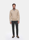 Maglione Uomo Mezza Zip in Lana Merinos - Fusaro Antonio dal 1893 - Fusaro Antonio