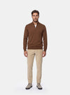 Maglione Uomo Mezza Zip in Lana Merinos - Fusaro Antonio dal 1893 - Fusaro Antonio