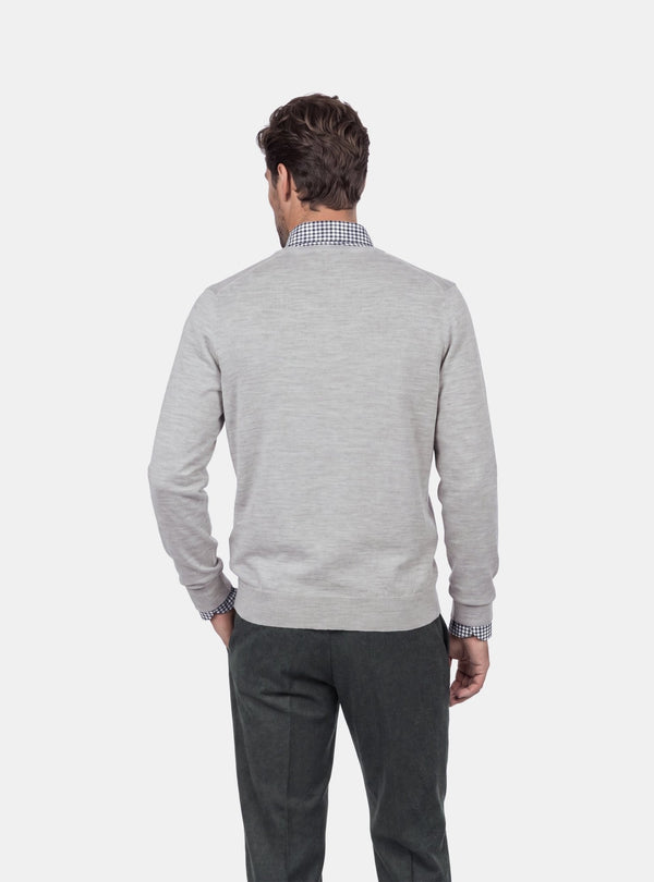 Maglione Uomo Scollo V in Lana Merinos - Fusaro Antonio dal 1893 - Fusaro Antonio