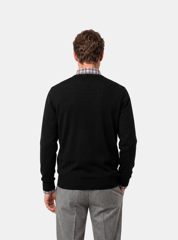 Maglione Uomo Scollo V in Lana Merinos - Fusaro Antonio dal 1893 - Fusaro Antonio