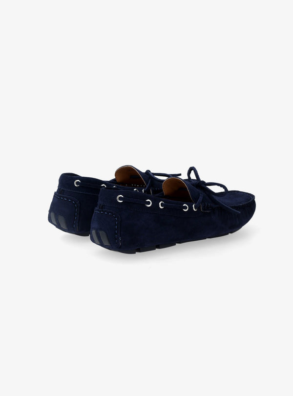 Mocassino Uomo con Laccetti in Camoscio - Fusaro Antonio dal 1893 - Fusaro Antonio