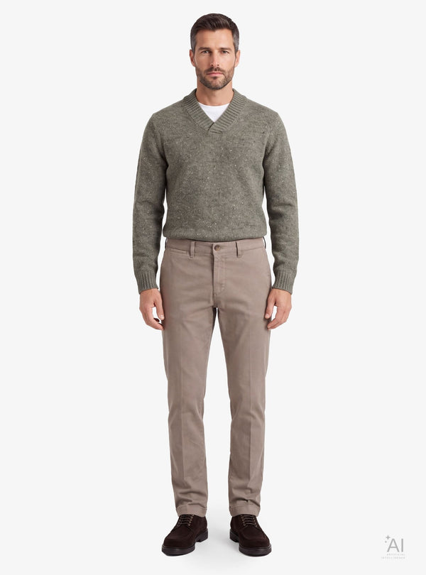 Pantalone Chinos Uomo in Misto Cotone - Fusaro Antonio dal 1893 - Fusaro Antonio