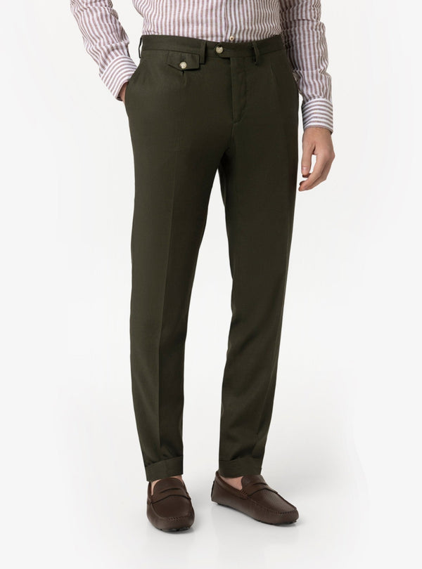 Pantalone Uomo con Taschino in Misto Lino - Fusaro Antonio dal 1893 - Fusaro Antonio