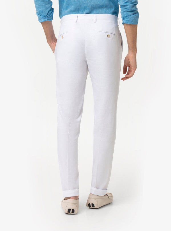 Pantalone Uomo con Taschino in Misto Lino - Fusaro Antonio dal 1893 - Fusaro Antonio