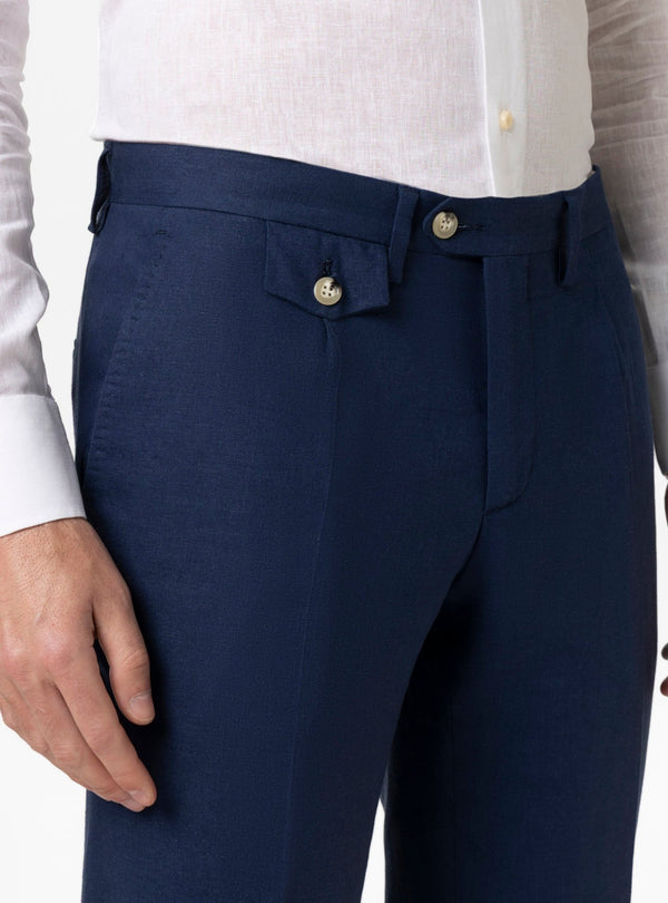 Pantalone Uomo con Taschino in Misto Lino - Fusaro Antonio dal 1893 - Fusaro Antonio