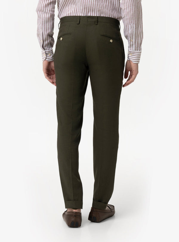 Pantalone Uomo con Taschino in Misto Lino - Fusaro Antonio dal 1893 - Fusaro Antonio