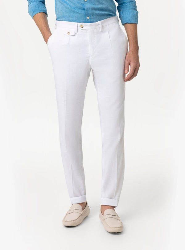 Pantalone Uomo con Taschino in Misto Lino - Fusaro Antonio dal 1893 - Fusaro Antonio