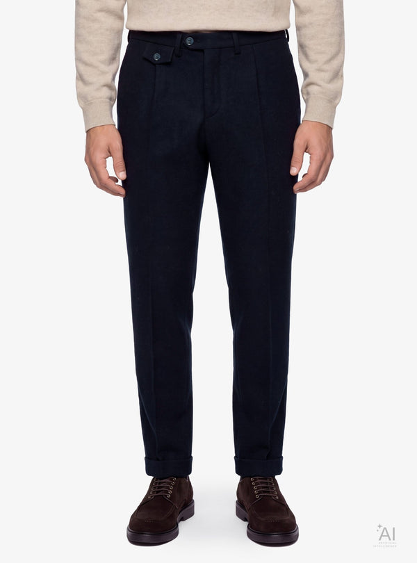 Pantalone Uomo Resca in Flanella di Lana - Fusaro Antonio dal 1893 - Fusaro Antonio