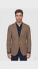 Giacca uomo a quadri Fusaro Antonio dal 1893 con revers classico e chiusura monopetto, disponibile in beige, blu e verde. – BEIGE – video