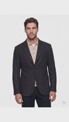 Giacca uomo a quadri Fusaro Antonio dal 1893 con revers classico e chiusura monopetto, disponibile in beige, blu e verde. – BLU – video