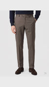 Pantalone uomo drill in cotone Fusaro Antonio dal 1893, tessitura diagonale, disponibile in cinque colori. – MARRONE – video