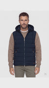 Gilet uomo imbottito Fusaro Antonio dal 1893 navy con zip e tasche laterali – NAVY – video