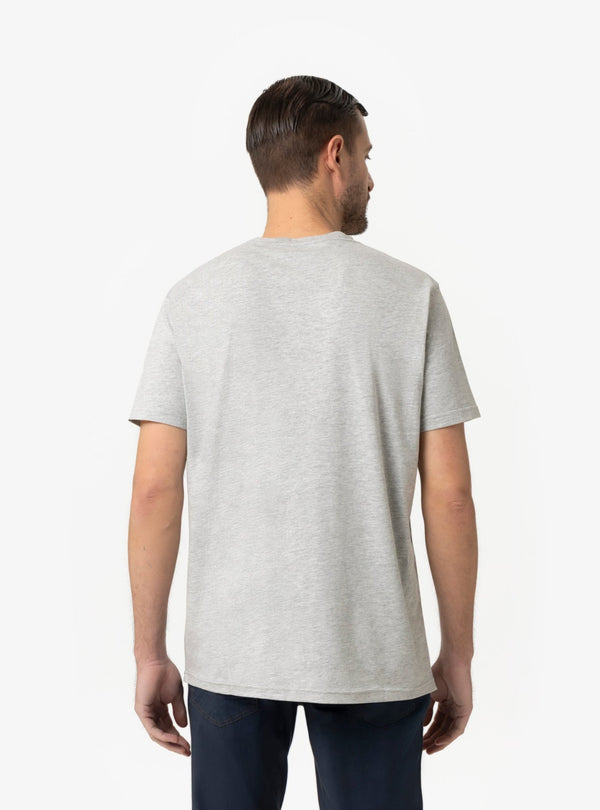 T-Shirt Uomo con Stampa in Cotone Bianco, Celeste, Grigio e Navy Primavera/Estate - Fusaro Antonio dal 1893 - Fusaro Antonio