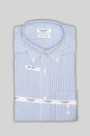 Camicia con collo button-down in puro cotone - Elegant - Fusaro Antonio dal 1893