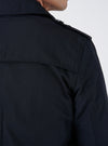 Waterproof nylon pea jacket - Royal