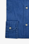 Denim Shirt with Spread Collar - Adam