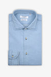 Camicia Regular in Denim Collo Francese - Adam