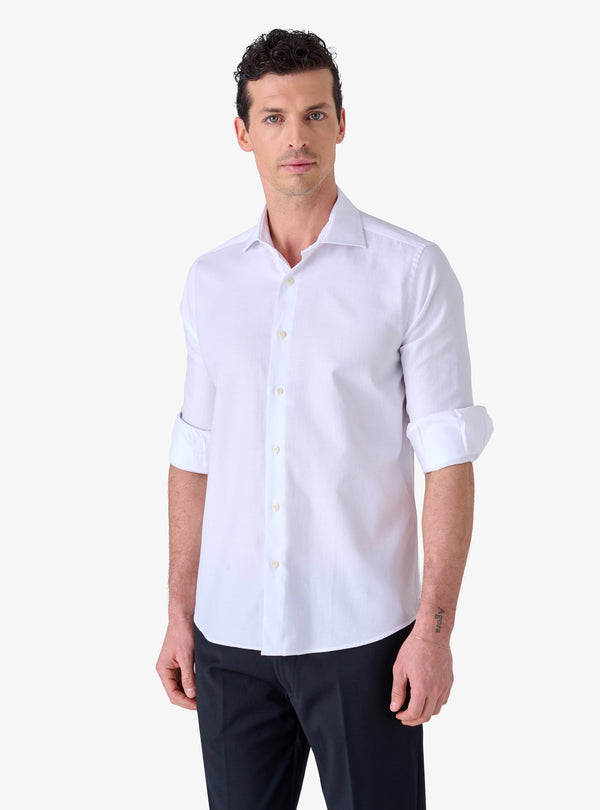 Camicia in collo taglia cotone - Marine - Fusaro Antonio dal 1893 - Fusaro Antonio