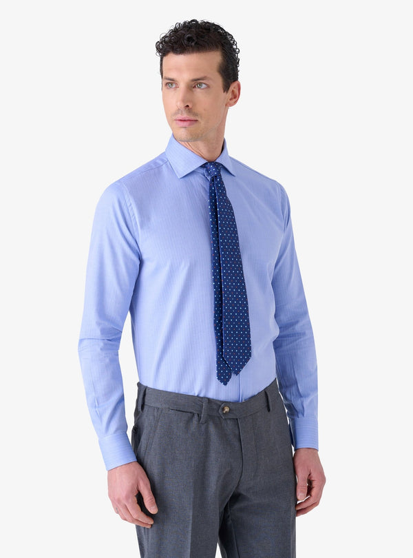 Camicia in Cotone Resca con Collo Francese - Fusaro Antonio dal 1893 - Fusaro Antonio
