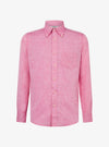 Camicia manica lunga button down in lino cotone - Teddy - Fusaro Antonio dal 1893 - Fusaro Antonio