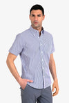 Camicia Mezza Manica Collo button down In Cotone - Storm - Fusaro Antonio dal 1893 - Fusaro Antonio