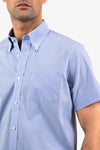 Camicia Mezza Manica Collo button down In Cotone - Storm - Fusaro Antonio dal 1893 - Fusaro Antonio