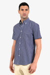 Camicia Mezza Manica Collo button down In Cotone - Storm - Fusaro Antonio dal 1893 - Fusaro Antonio