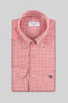 Camicia micro quadro button-down - Fusaro Antonio dal 1893 - Fusaro Antonio