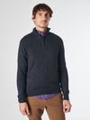 Maglia Mezza Zip melange in Lana Cashmere - Laser - Fusaro Antonio dal 1893 - Fusaro Antonio