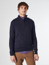 Maglia Mezza Zip melange in Lana Cashmere - Laser - Fusaro Antonio dal 1893 - Fusaro Antonio