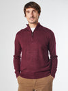 Maglia Mezza Zip melange in Lana Cashmere - Laser - Fusaro Antonio dal 1893 - Fusaro Antonio